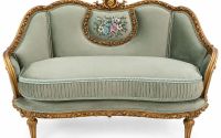Sofa baroc din lemn masiv cu tapiterie vernil 