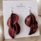 Cercei statement Botanica  Velvet WineRaraTerra
