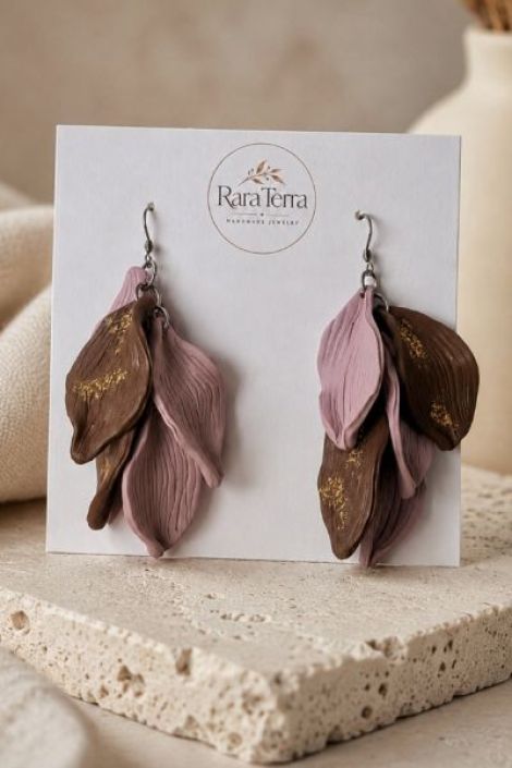 Cercei statement Botanica Rosewood RaraTerra