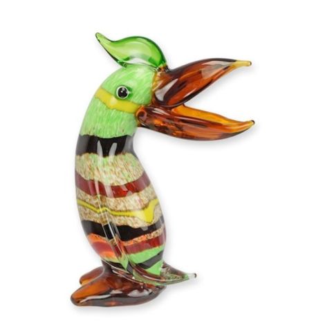Pasare-figurina din sticla Murano