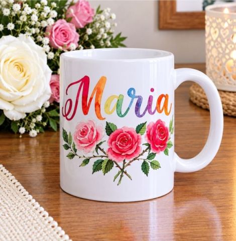 Cana personalizat Maria+1breloc gratuit la comand