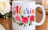 Cana personalizat Maria+1breloc gratuit la comand