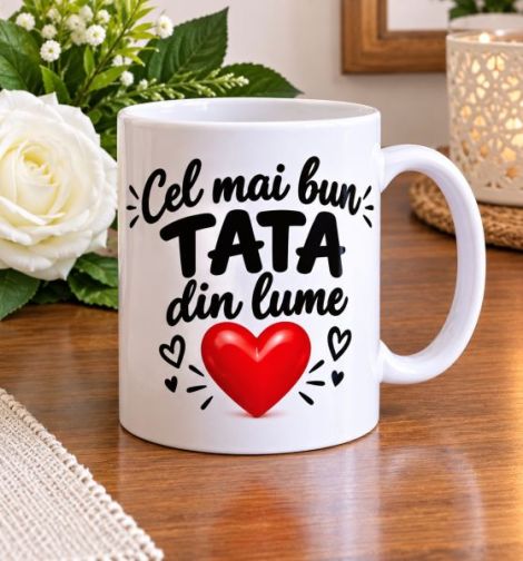 Cana cel mai bun tata +1breloc gratuit la comanda
