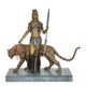 Amazoana cu pantera-statueta din bronz