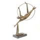 Dansator in cerc-statueta din bronz 