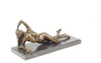 Nud intins-statueta din bronz 