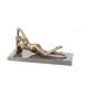 Nud intins-statueta din bronz 