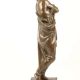 Augustus-statueta din bronz cu un soclu marmura