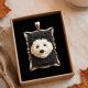 Pandantiv Tablou Unicat Catelus Fosforescent 