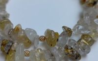 Bratara din cuart rutilat chipsuri 5-10mm