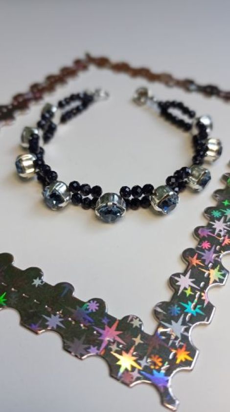 Bratara cu Piatra Soarelui si Swarovski Montee