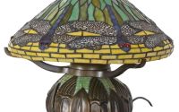 Lampa Tiffany cu libelule verzi