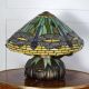 Lampa Tiffany cu libelule verzi