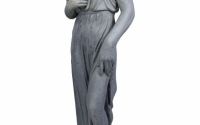 Statueta de gradina din rasini cu o femeie