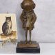 Fetita scafandru-statueta din bronz 
