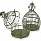 Set doua colivii din fier forjat antik green