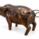 Decoratiune porc din metal pentru gradina