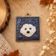 Pandantiv Mini-Tablou Unicat Catelus Fosforescent 