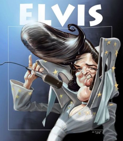 Caricatura Elvis