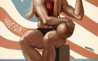 Sportiva blonda