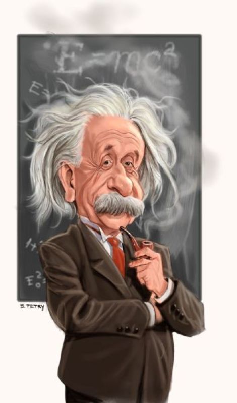 Caricatura Einstein