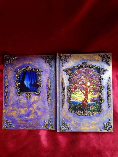 Jurnal handmade Arborele Vieii stil fantasy