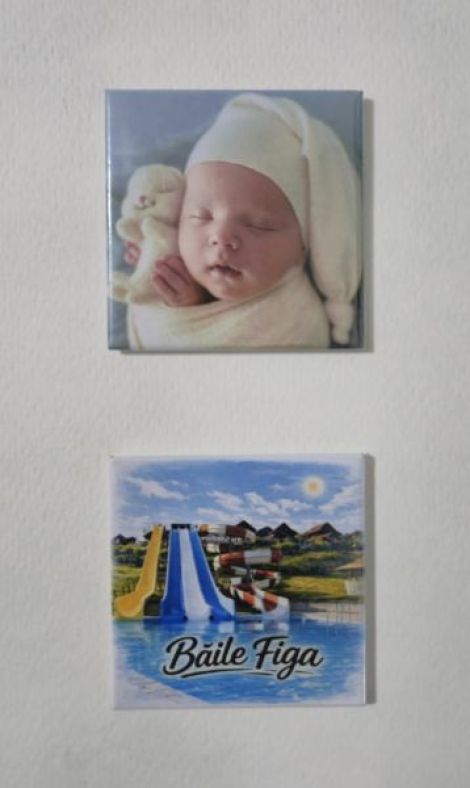 Set 5 magneti foto personalizati 50x50 mm - Cadou