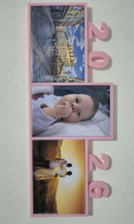 Rama foto magnetica 3D personalizata cu 3 magneti