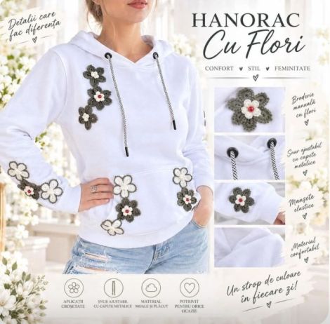 Hanorac vanisat - Unicat