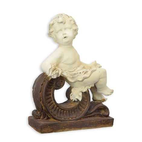 Ingeras cu frunza acant-statueta rasini specialeIn