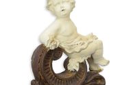 Ingeras cu frunza acant-statueta rasini specialeIn