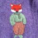 Cardigan mov cu vulpe