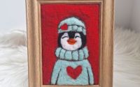 Tablou impaslit cu pinguin