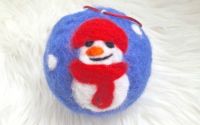 Happy Snowman royal blue
