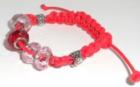 Bratara Shamballa Pink Crystal