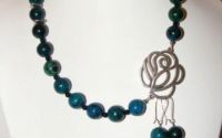 set colier si cercei Chrysocolla