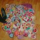 free form crochet baby blanket- happy