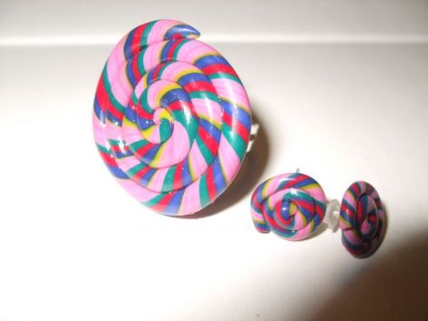 Sweet lollipop- inel si cercei