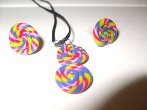 Colourful Lollipop- colier si cercei