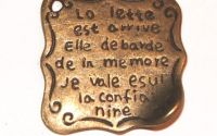 Charm.Medalion scrisoare