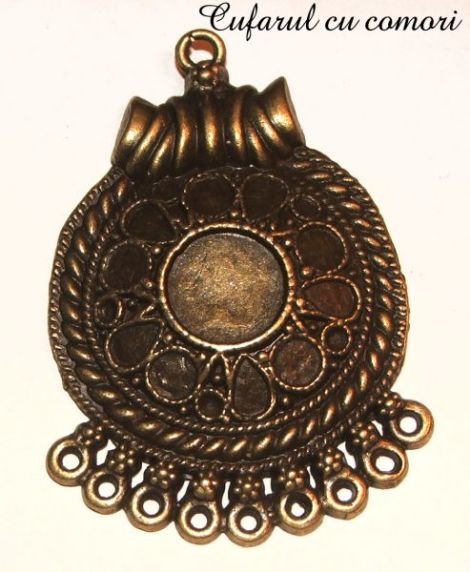 Baza medalion bronz antichizat