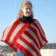 Poncho bicolor
