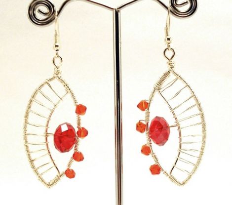 Cercei handmade "RED EYES"