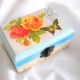 cutie de lemn decorata 