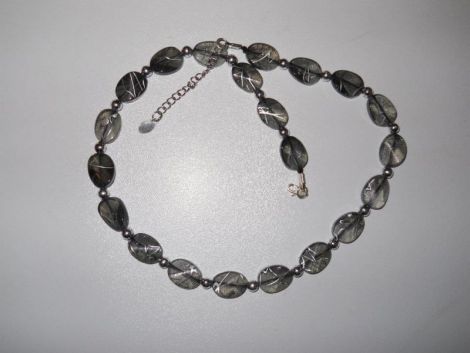 Colier black beads