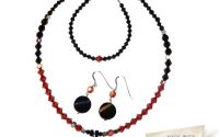 Set Swarovski Elements - rosu si negru