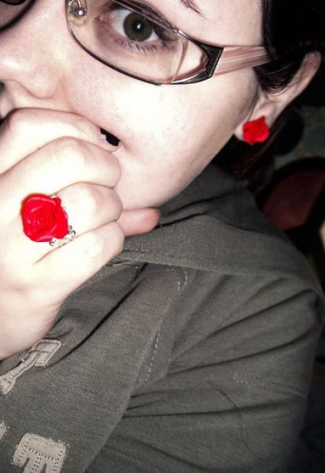 Cercei si inel Rose