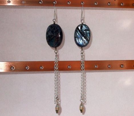 Cercei Argint 925 cu Kyanite