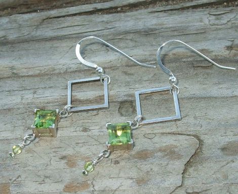 Cercei Argint 925 cu Peridot