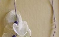 Colier flori organza
